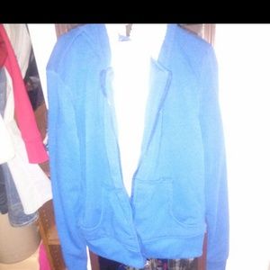Blue hoodie jacket