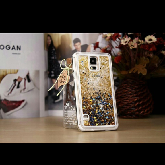Liquid glitter phone case for Samsung galaxy s5