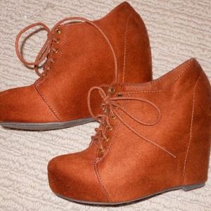 Kirra Lace Up Suede Wedges