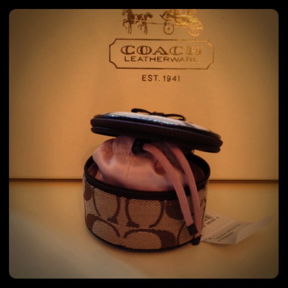 Coach Accessories - Authentic Coach Bow Jewelry Pouch