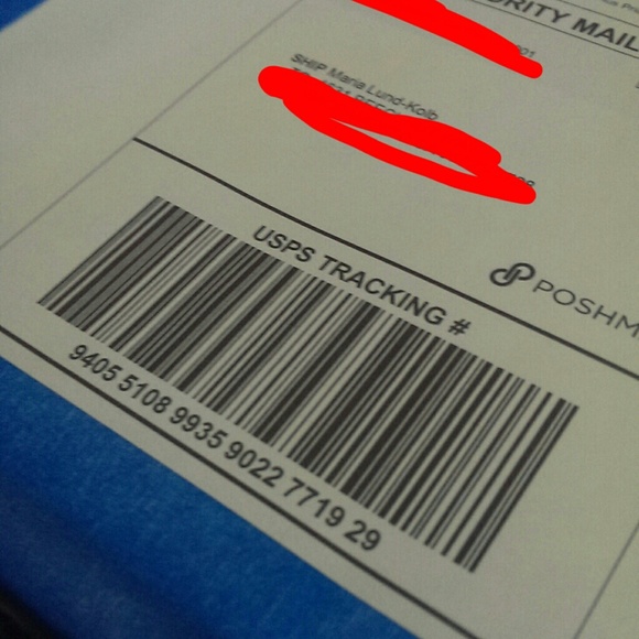 Tracking number and shipping proof