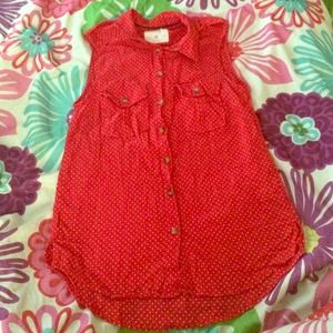 H&m polkadot shirt short sleeves