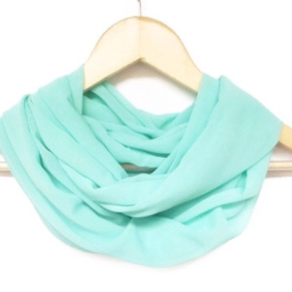 Accessories - Mint infinity scarf SALE
