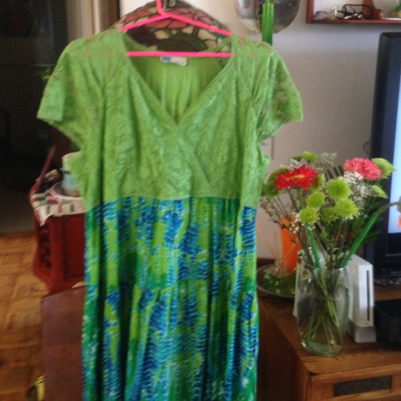 Summer tie dye maxi dress