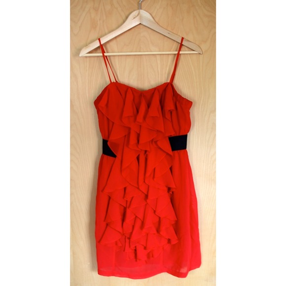 Forever21 ruffled red dress