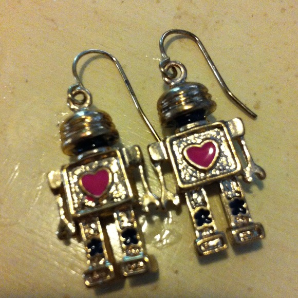 Robot Earrings