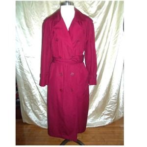 London Fog Jackets & Coats - London Fog Raspberry Trench Coat London Fog Jackets & Coats - London Fog Raspberry Trench Coat