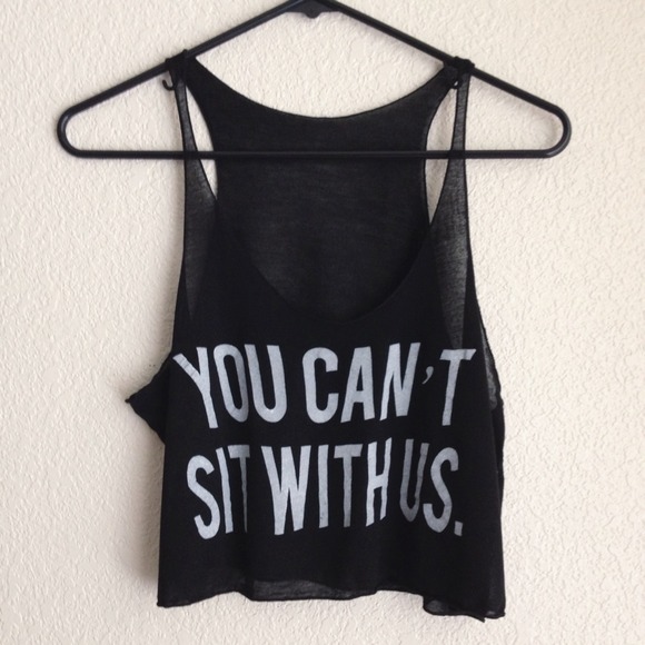Brandy Melville slogan cropped tank