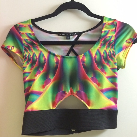 Supershop 24hrs- Trippy Crop Top