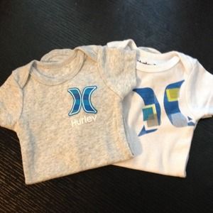 2 3-6 month Baby Hurley Onsies