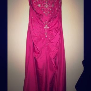 Homecoming Pink beaded Dress