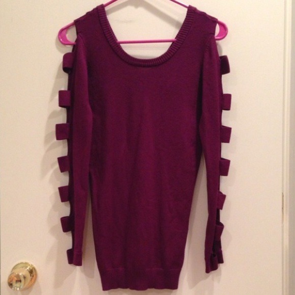 Wet Seal Long Sleeve Purple Shirt