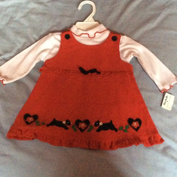 Brand New baby girl turtle neck winter dress.