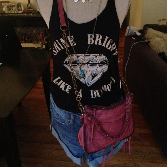 Mauve Cross body / Clutch - Removable Straps!