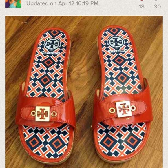 Tory Burch orange sandals