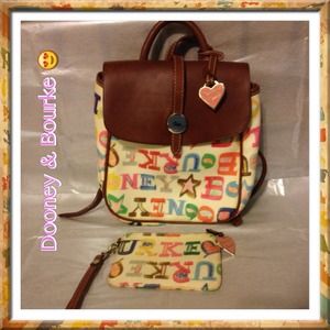 ⚡Sale⚡Dooney & Bourke Doodle Backpack & Wristlet