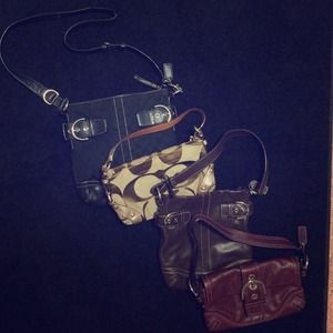100% Authentic Collection of Coach purses! :)