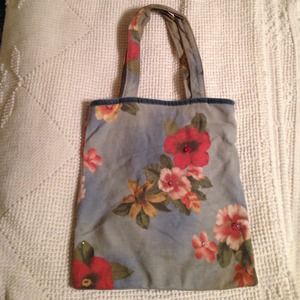 Small Gap blue floral tote bag