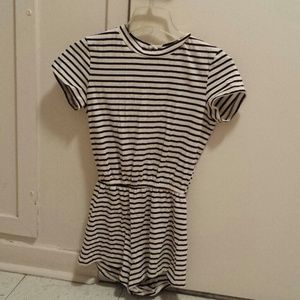 SOLD American Apparel Striped T Shirt Romper