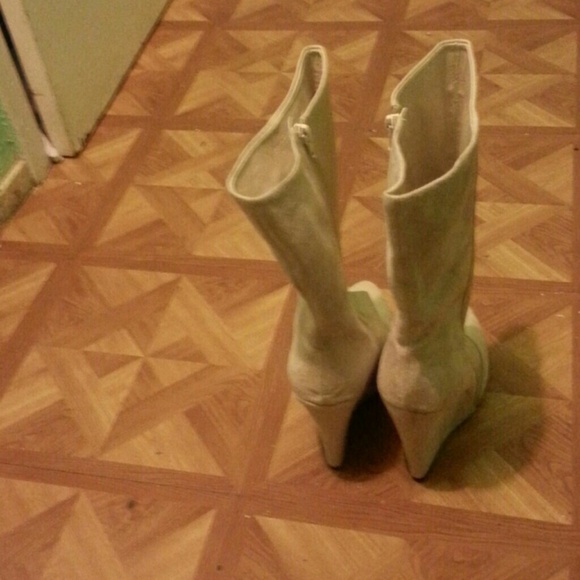 Faux suede calf boots - Picture 2 of 2