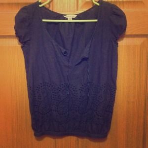 Blue American eagle shirt