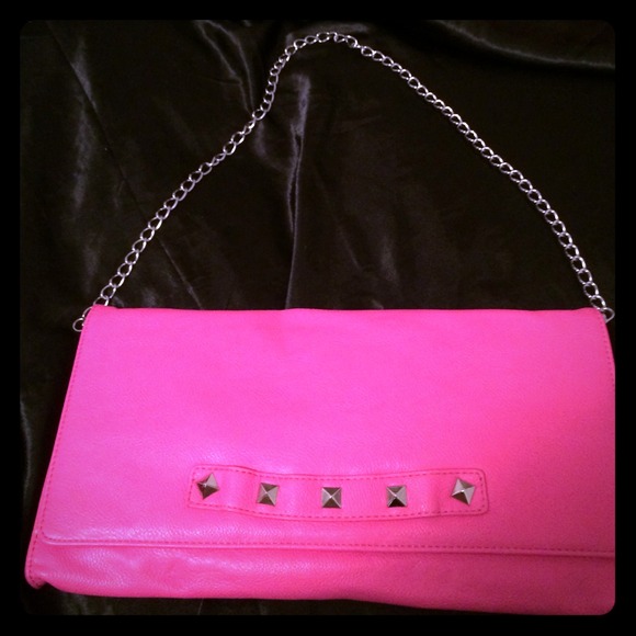 Betsey Johnson pink studded purse