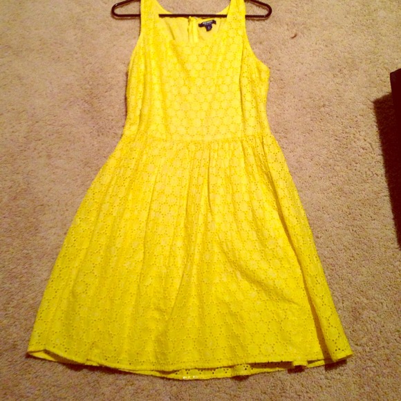 Bright yellow dress