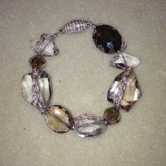 Handmade Silver/Crystal Bracelet