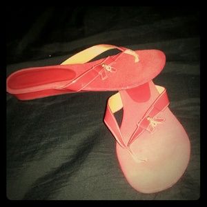 Red flip flop
