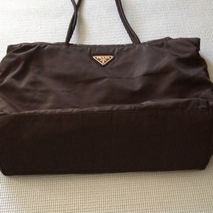 Black prada shoulder bag