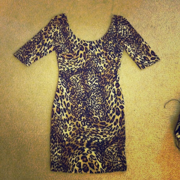Cheetah print dress