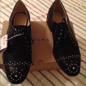 Zara Studded black shoes