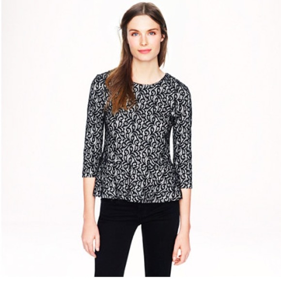 Lace Peplum Top