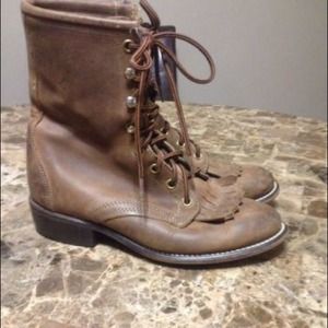 Vintage military combat boots