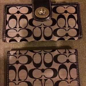 Authentic Coach checkbook wallet