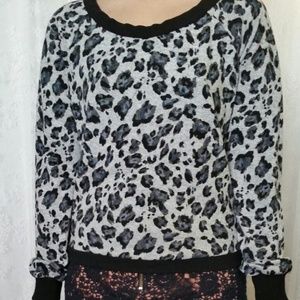 Animal print sweater