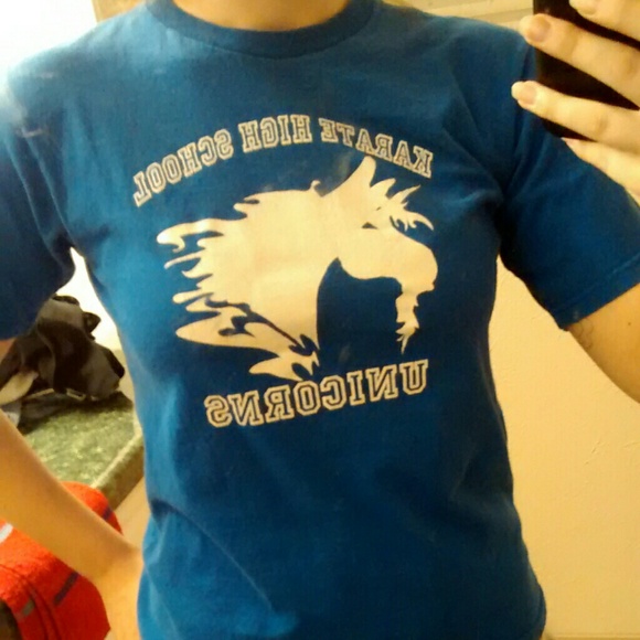 Blue Karate High School T-shirt