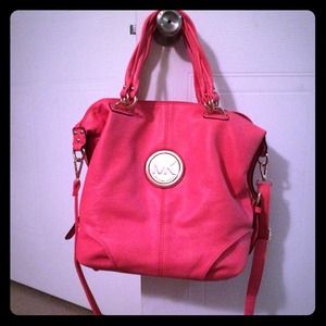 Michael Kors inspired coral/pink purse.