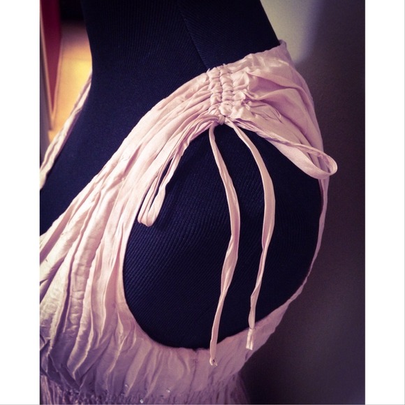 EXPRESS Design Studio Silk Pleated Top - Picture 3 of 4