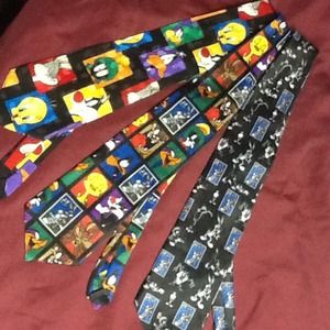 Mens Looney Tunes neck ties/Sold