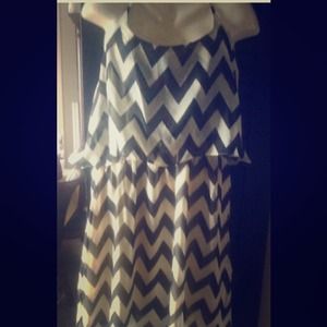 Chevron tiered maxi dress 3x junior