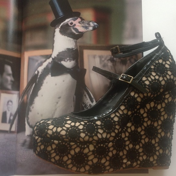 Free people "Faryl" lace platform shoes