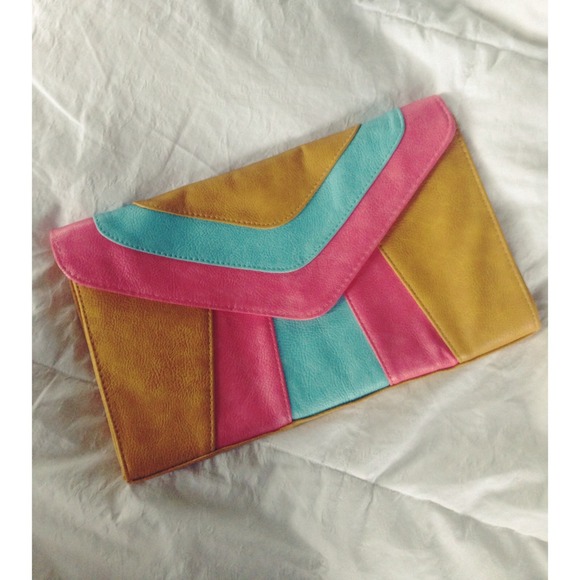 urban expressions Clutches & Wallets - urban expressions neon colorblock clutch