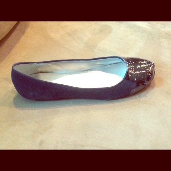 NEW Marc Joseph NY Navy Suede with Black Fringe