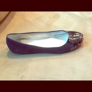 NEW Marc Joseph NY Navy Suede with Black Fringe