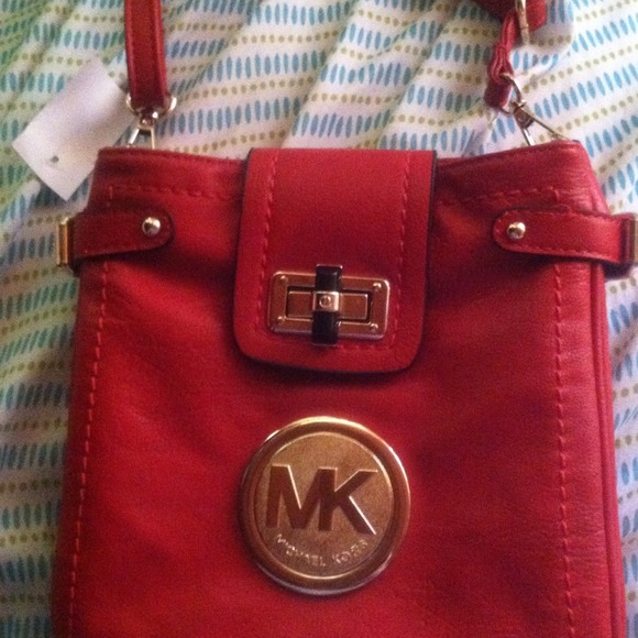 Red MK cross body