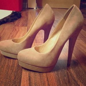 Tan pumps