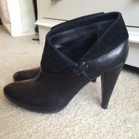 Coach Annika leather ankle booties