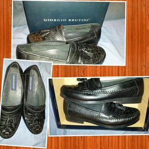 Giorgio brutini -Mens woven slip-on loafers