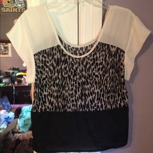 Cheetah printed shirt